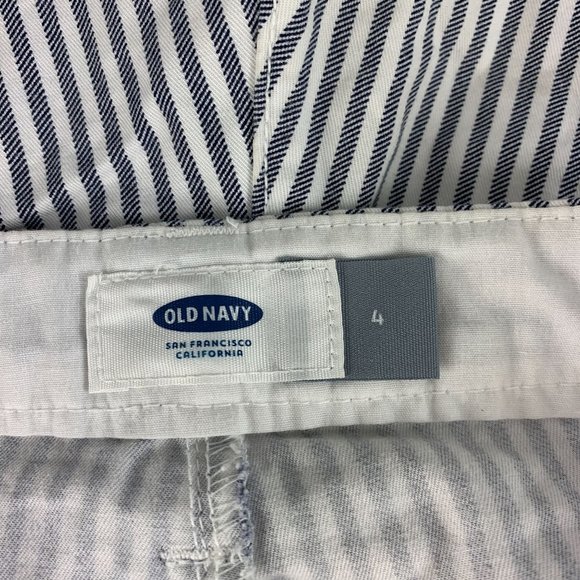 Old Navy 4 Shorts Mini Navy White Stripe Nautical - Picture 4 of 5